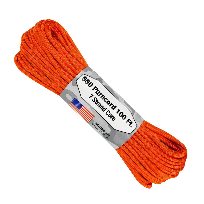 ATWOOD Accessories 550 Paracord 7 Strand core/30mt/250kg tensile strength  (orange) – Trail Hiker
